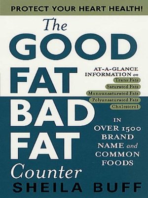 cover image of The Good Fat, Bad Fat Counter
